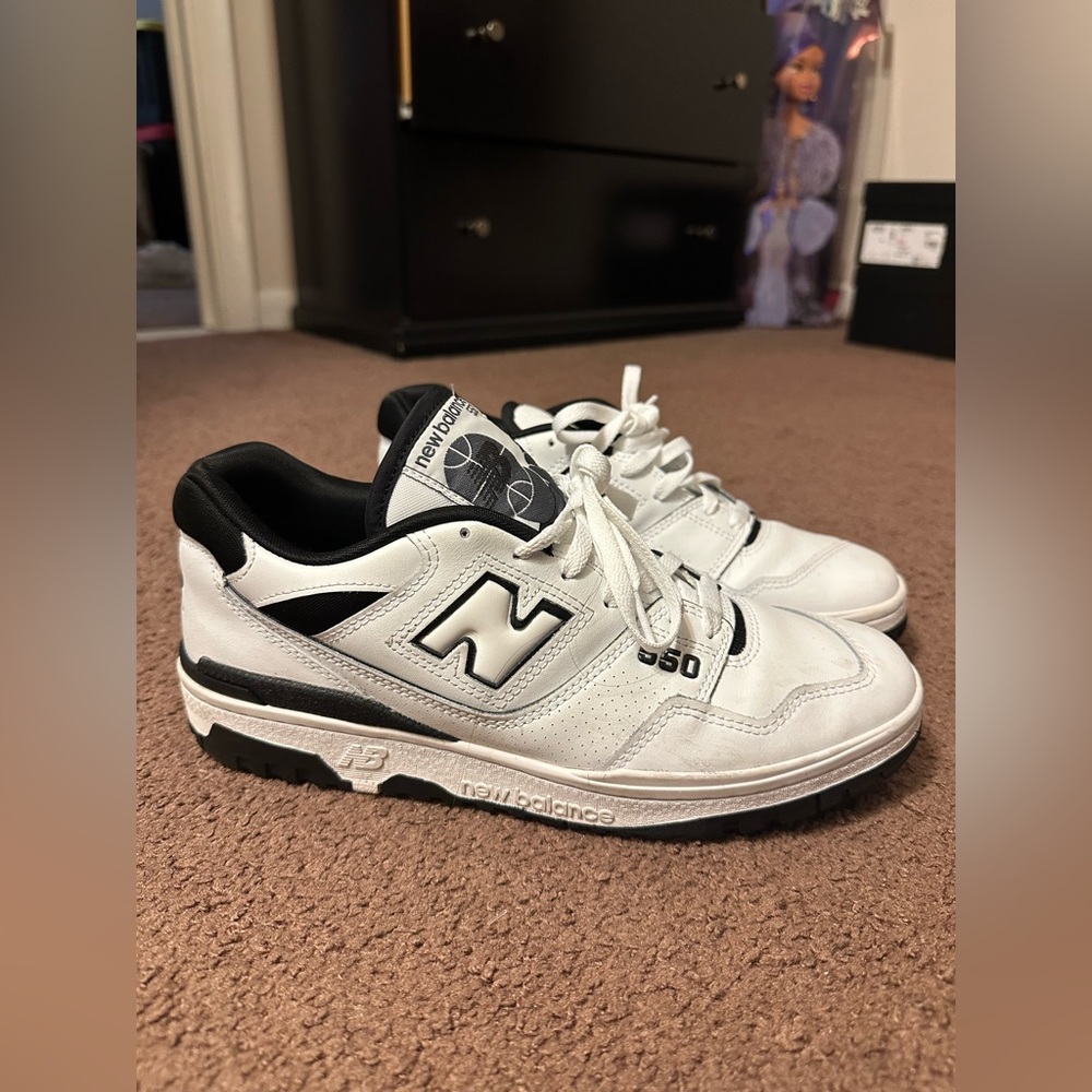 New balance 550 black and white mens size 10.5